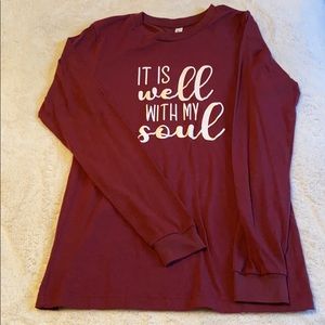 Graphic long sleeve tee